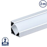 LED Profil 45° Winkel eloxiert 2m SET OP
