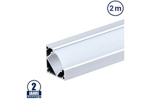 LED Profil 45° Winkel eloxiert 2m SET OP
