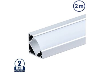 LED Profil 45° Winkel eloxiert 2m SET OP