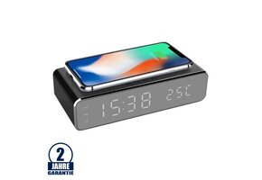 Digitaler Wecker mit Wireless Charging Funktion für Smartphones