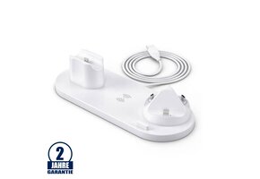 6 in 1 Multifunktions-Charging Station für diverse Geräte Weiß