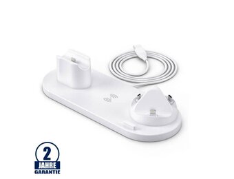 6 in 1 Multifunktions-Charging Station für diverse Geräte Weiß