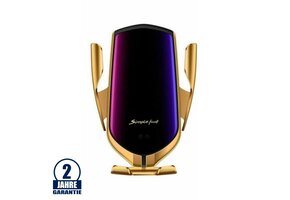 Smartphone Wireless Charging Station fürs Auto Gold