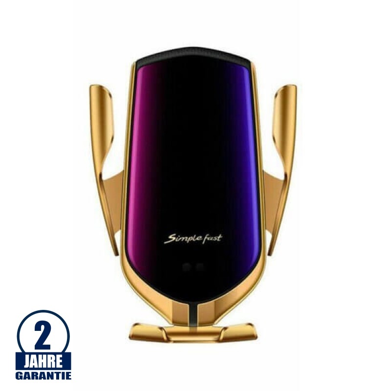 Smartphone Wireless Charging Station fürs Auto Gold