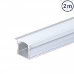 LED Profil PDS2 Einbau eloxiert 2m SET OP