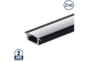 LED Profil Einbau Schwarz 2m SET OP