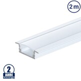 LED Profil Einbau Weiß 2m SET OP
