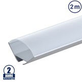 LED Profil Winkel mit Kabelkanal eloxiert 2m SET OP