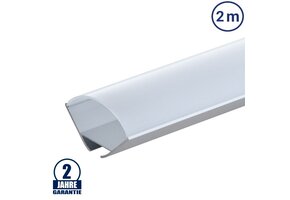 LED Profil Winkel mit Kabelkanal eloxiert 2m SET OP
