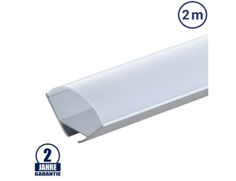LED Profil Winkel mit Kabelkanal eloxiert 2m SET OP