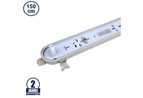 T8 LED Wannenleuchten für 150 cm 1 Röhre IP65