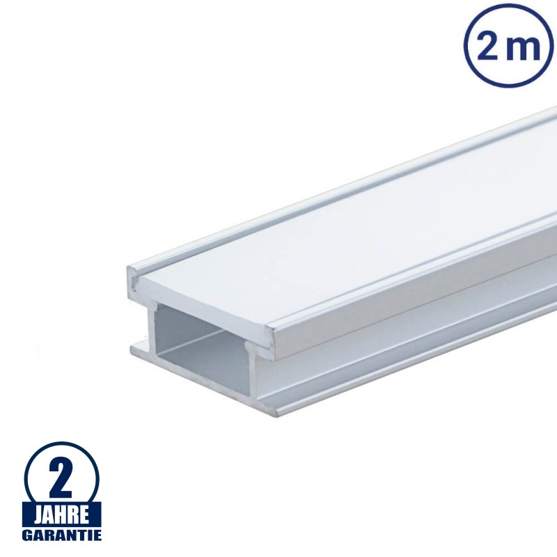LED Profil Boden Einbau eloxiert 2m SET OP