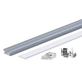 LED Profil Boden Einbau eloxiert 2m SET OP
