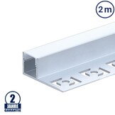 LED Fliesenprofil Abschluss eloxiert 2m SET OP