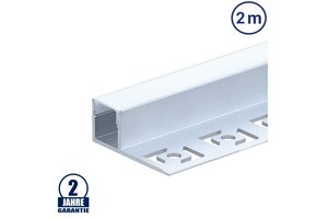 LED Fliesenprofil Abschluss eloxiert 2m SET OP