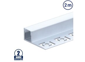 LED Fliesenprofil Abschluss eloxiert 2m SET OP