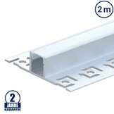 LED Fliesenprofil Mitte eloxiert 2m SET OP
