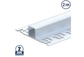 LED Fliesenprofil Mitte eloxiert 2m SET OP