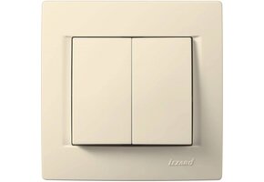 Doppelschalter KARINA cremeweiß 250V/10A