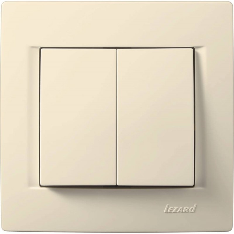 Doppelschalter KARINA cremeweiß 250V/10A