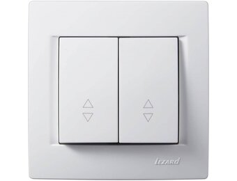 Doppelwechselschalter KARINA weiß 250V/10A