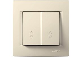 Doppelwechselschalter KARINA cremeweiß 250V/10A