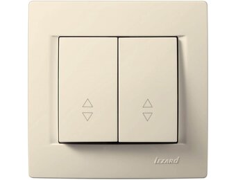 Doppelwechselschalter KARINA cremeweiß 250V/10A