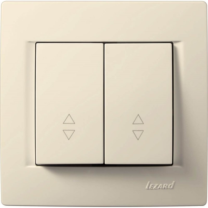 Doppelwechselschalter KARINA cremeweiß 250V/10A