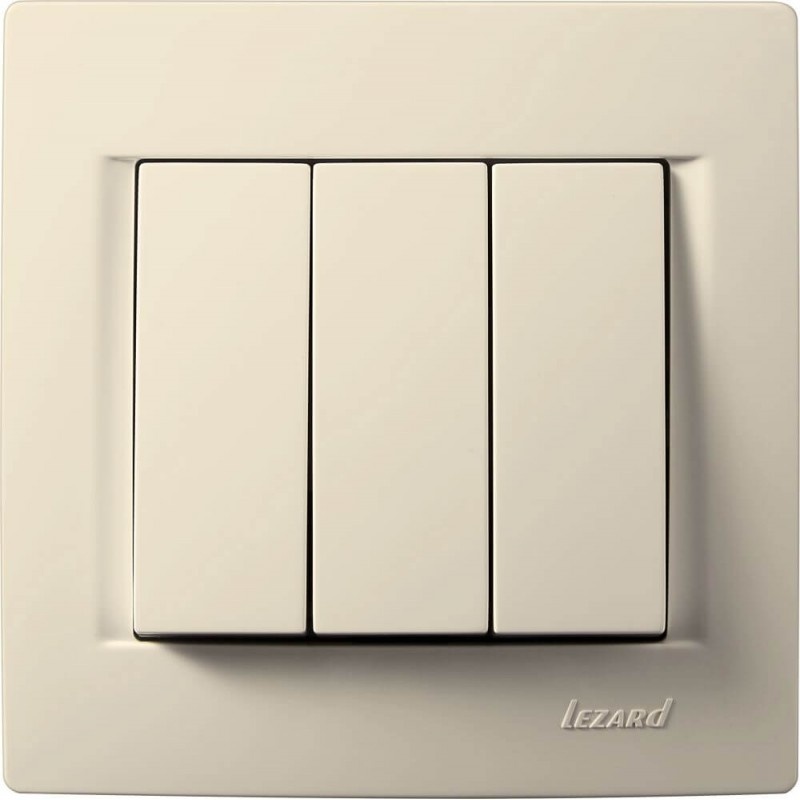Dreifachschalter KARINA cremeweiß 250V/10A