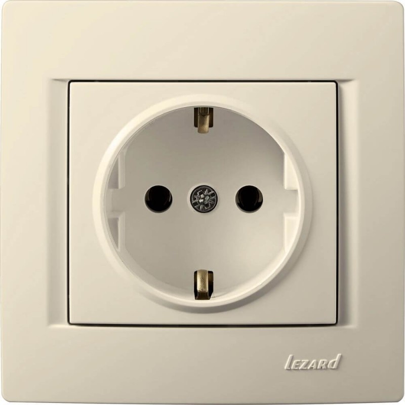 Steckdose KARINA cremeweiß 250V/16A