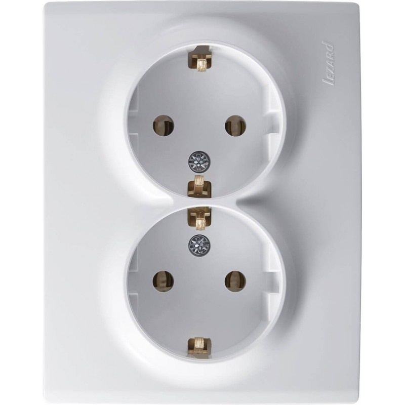 Doppelsteckdose KARINA weiß 250V/16A