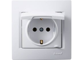 Klappdeckelsteckdose KARINA weiß 250V/16A