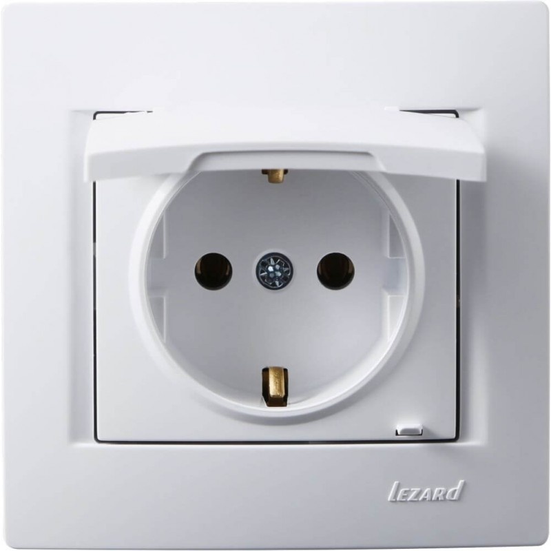 Klappdeckelsteckdose KARINA weiß 250V/16A