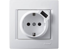 USB-Steckdose KARINA weiß 250V/16A