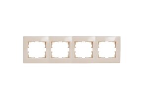 Rahmen 4-fach KARINA cremeweiß