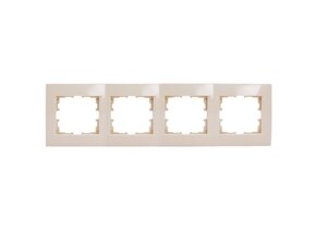 Rahmen 4-fach KARINA cremeweiß
