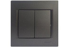 Doppelschalter KARINA anthrazit 250V/10A