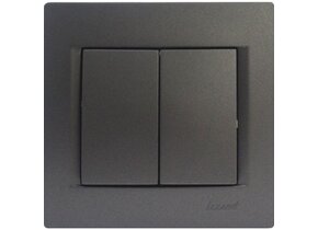 Doppelschalter KARINA anthrazit 250V/10A