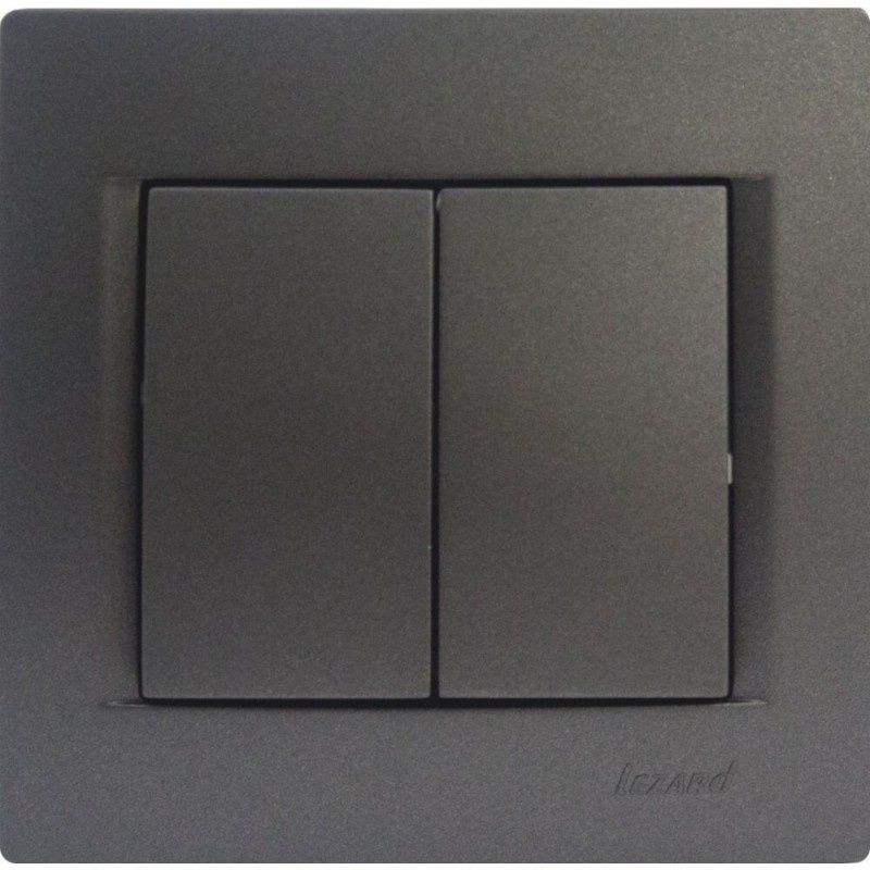 Doppelschalter KARINA anthrazit 250V/10A