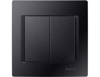 Doppelschalter KARINA schwarz 250V/10A