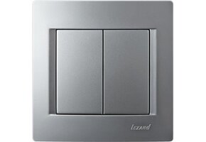 Doppelschalter KARINA silber 250V/10A