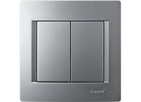 Doppelschalter KARINA silber 250V/10A