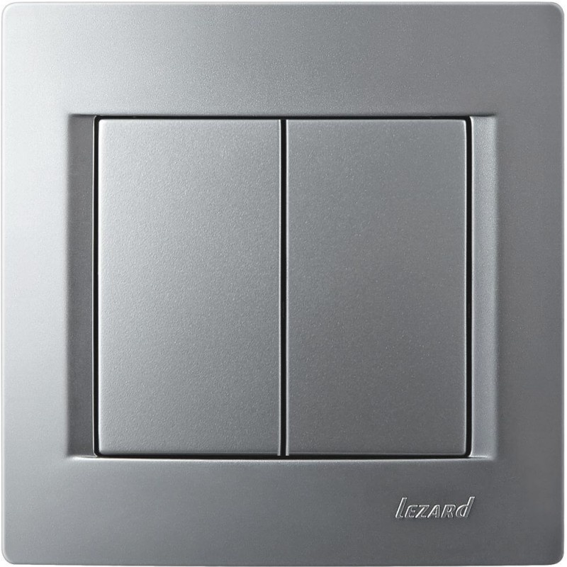 Doppelschalter KARINA silber 250V/10A