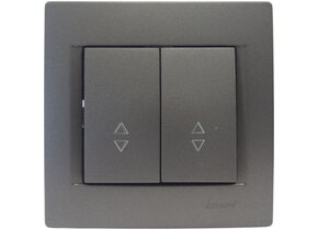 Doppelwechselschalter KARINA anthrazit 250V/10A