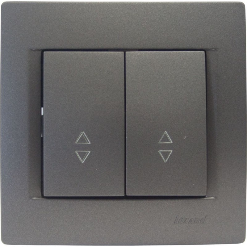 Doppelwechselschalter KARINA anthrazit 250V/10A