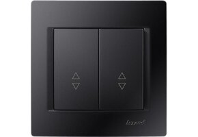 Doppelwechselschalter KARINA schwarz 250V/10A