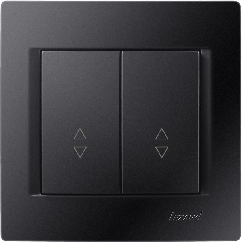 Doppelwechselschalter KARINA schwarz 250V/10A