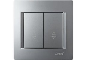 Doppelwechselschalter KARINA silber 250V/10A