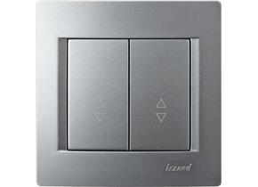 Doppelwechselschalter KARINA silber 250V/10A