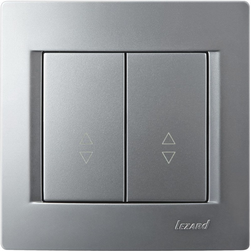 Doppelwechselschalter KARINA silber 250V/10A